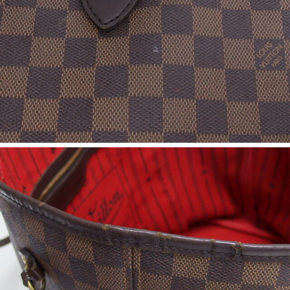 LOUIS VUITTON Brown Damier Neverfull MM Shoulder Bag - Picture 6 of 12